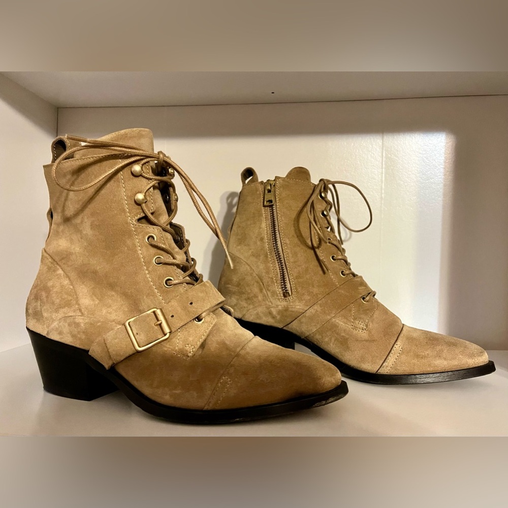 ALLSAINTS Katy Boot Desert Sand Tan Size 39 EU 9 US